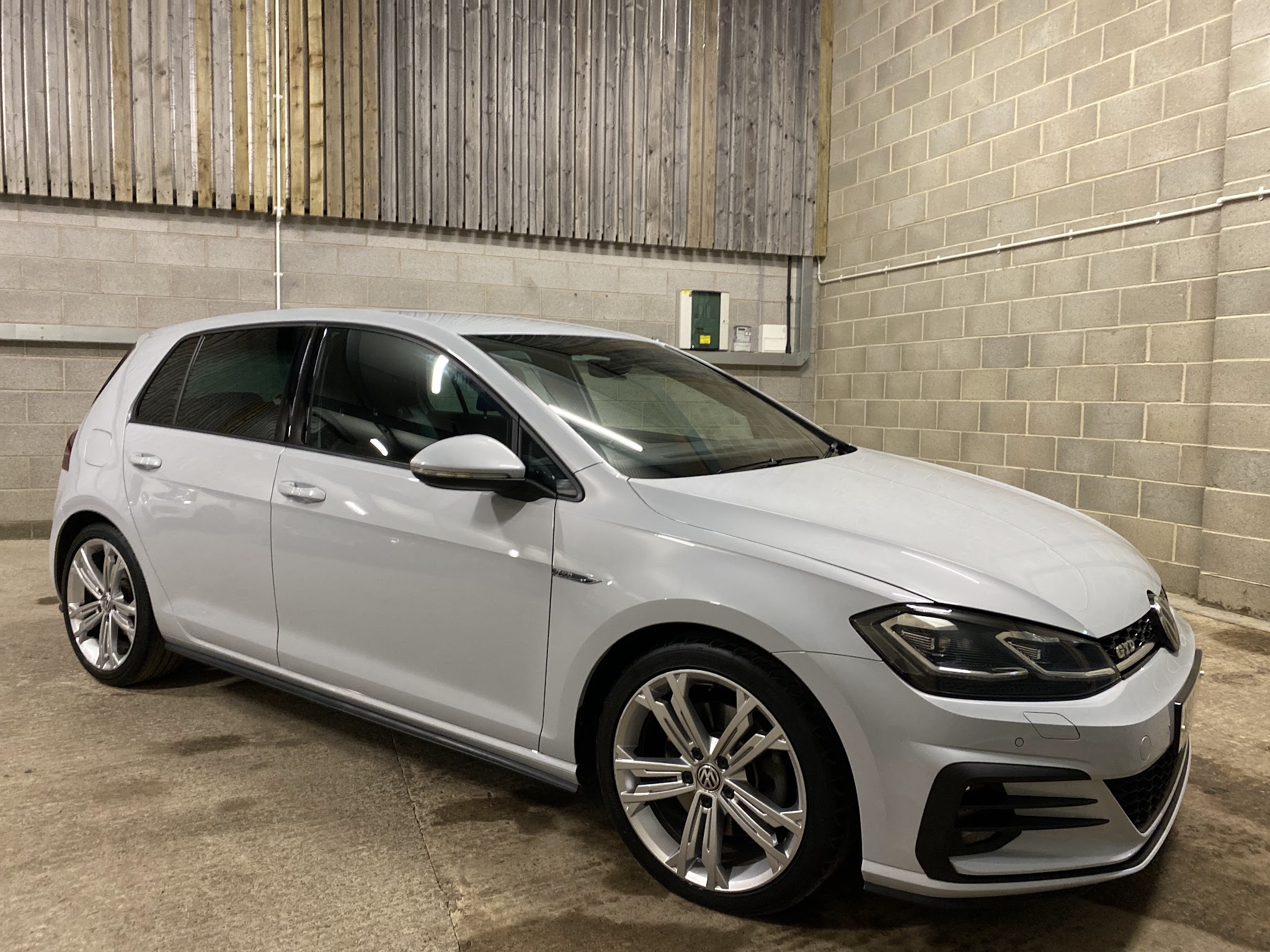 White Volkswagen Golf GTI ready for its new owner